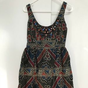 Anthropologie beaded cocktail dress